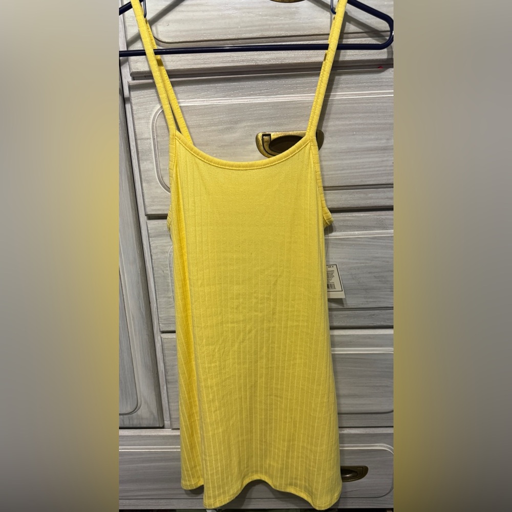 Yellow Spaghetti Strap Sundress